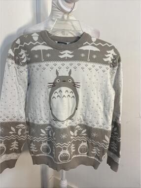 Our Universe Studio Ghibli My Neighbor Totoro Fair Isle Knit Sweater SM